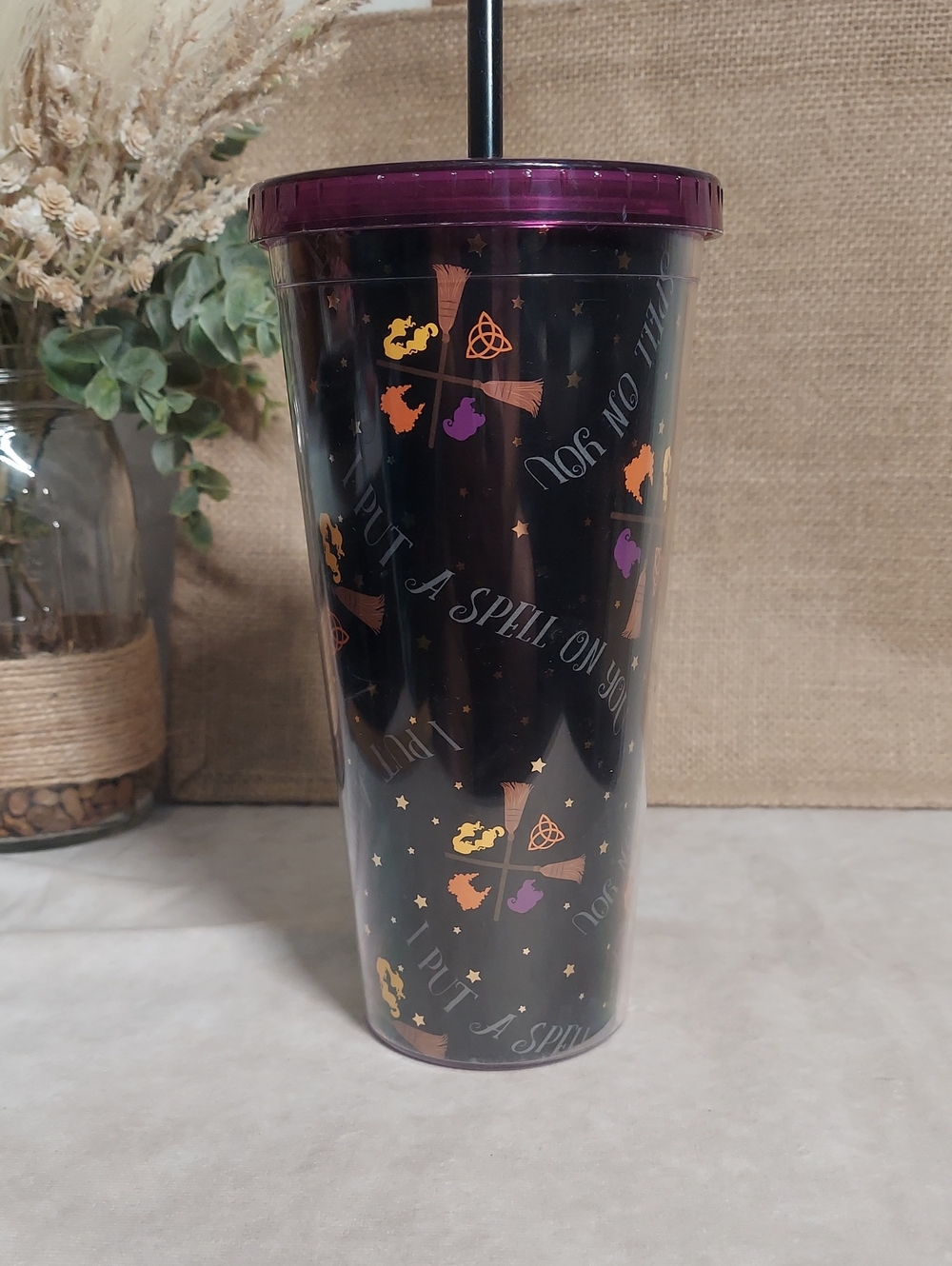 Hocus Pocus "I Put A Spell On You" Halloween 20oz Tumbler with Straw